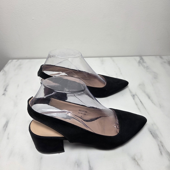 Dynamite Black Suede Women's Heels - Picture 6 of 7